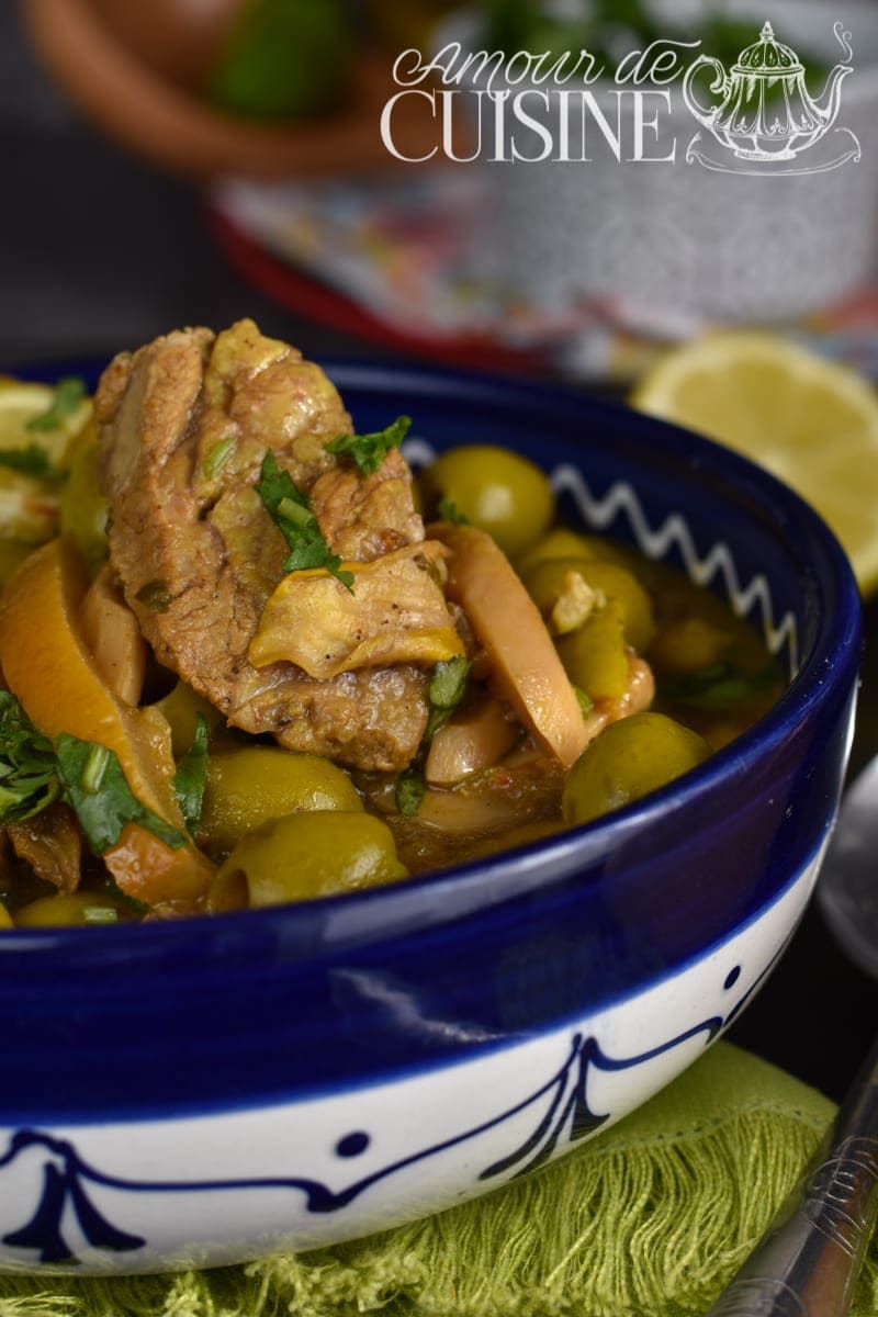 tajine d'agneau aux olives et citron confit