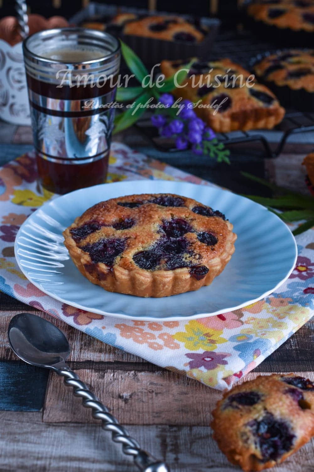 tartelettes amandines aux myrtilles