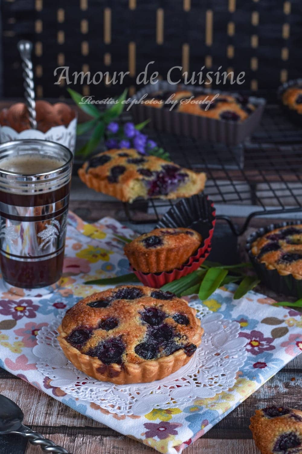 tartelettes amandines aux myrtilles