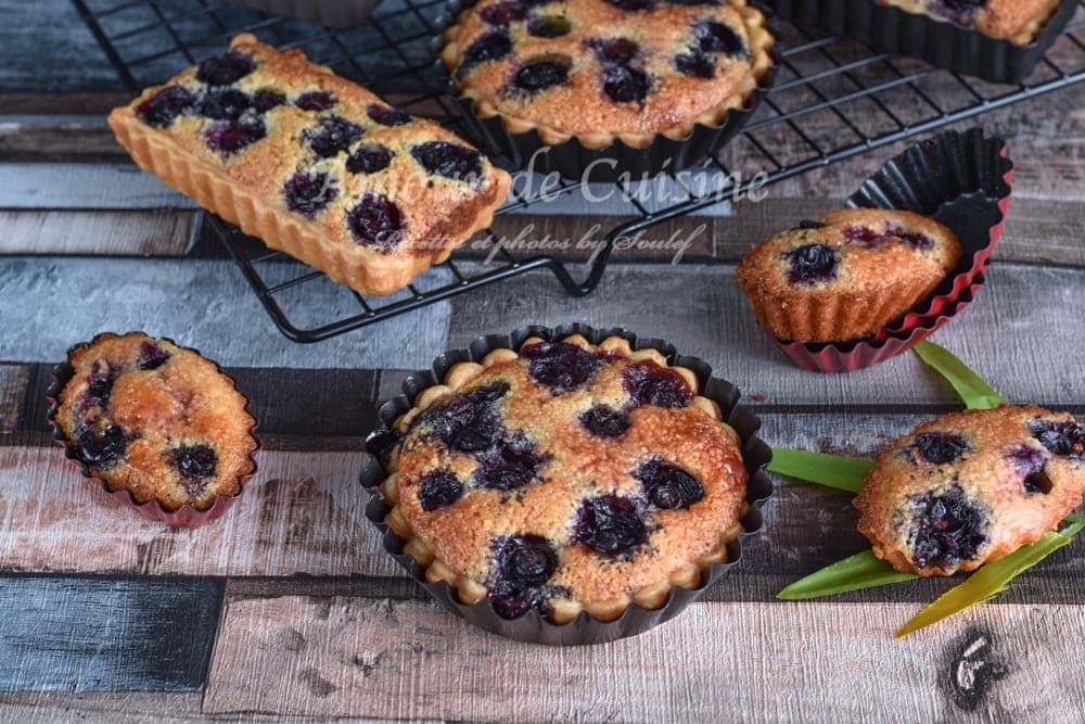 tartelettes amandines aux myrtilles