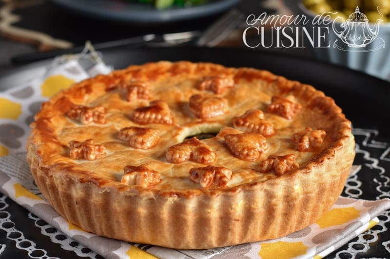 tourte forestière aux champignons