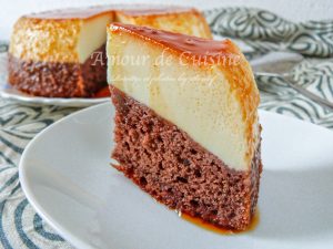 le chocoflan, gateau impossible flan moelleux chocolat au caramel