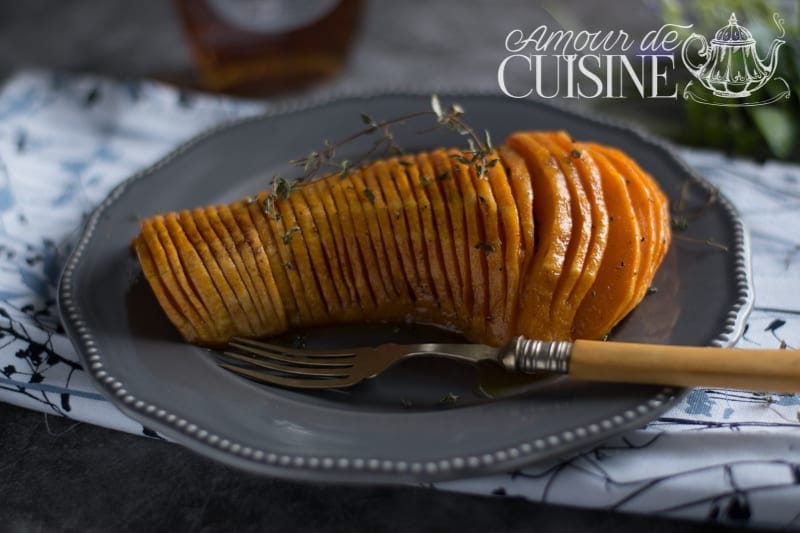 Butternut Rotie Au Four Facon Hasselback Amour De Cuisine