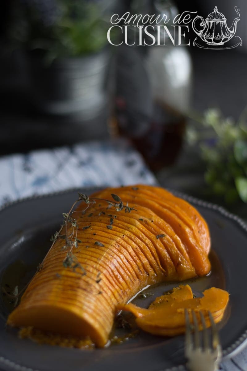 Butternut Rotie Au Four Facon Hasselback Amour De Cuisine