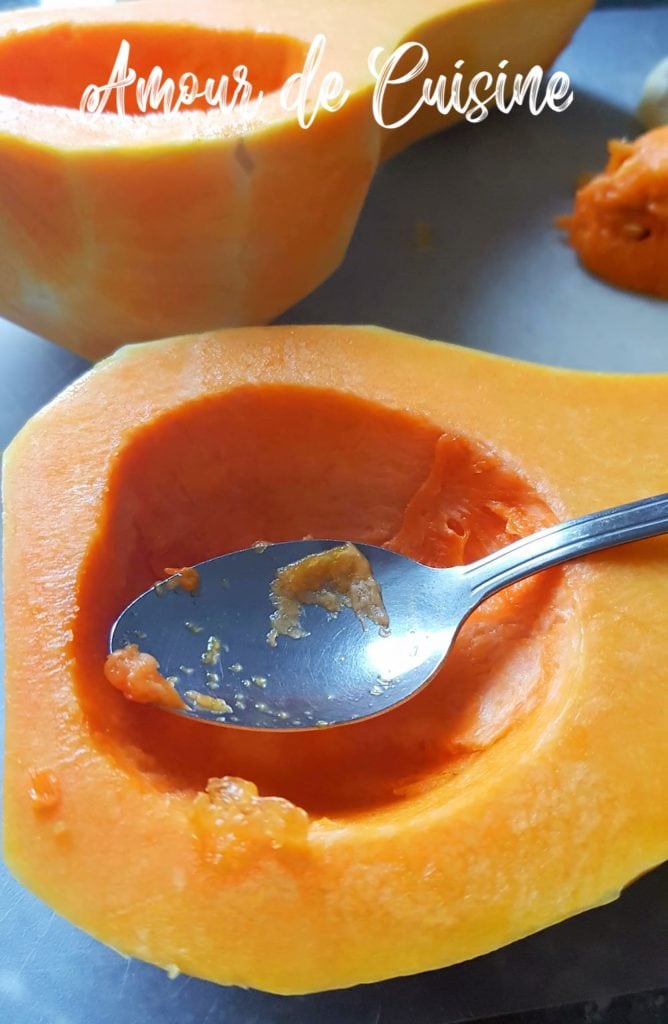 courge butternut musquee evidee de ces graines