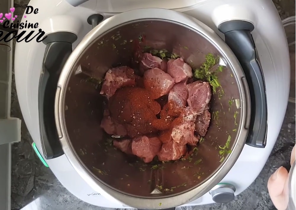 cuisson de la viande pour chorba frik au thermomix