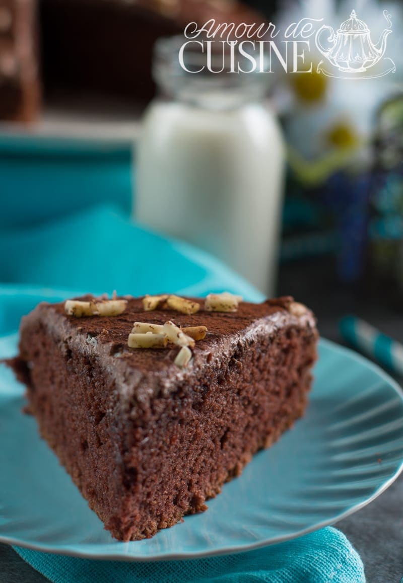 gateau sans oeuf au cacao