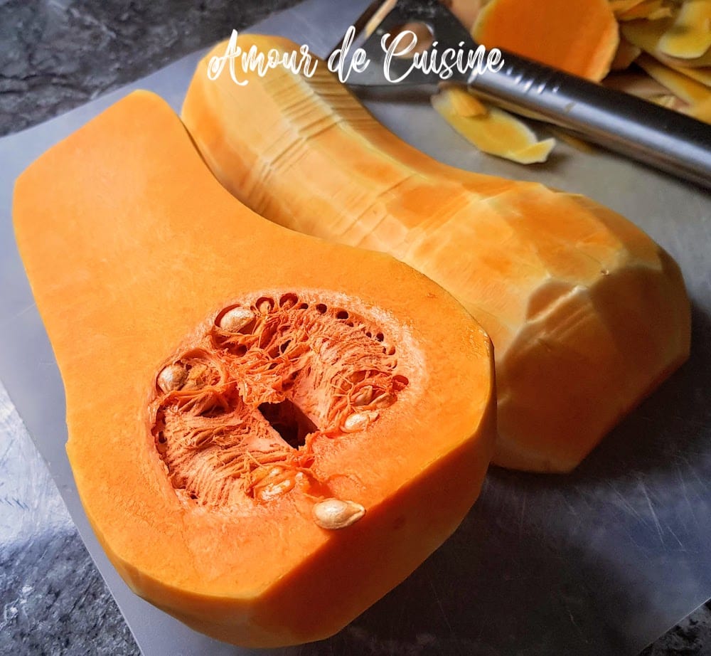 preparation de la courge butternut façon hasselback