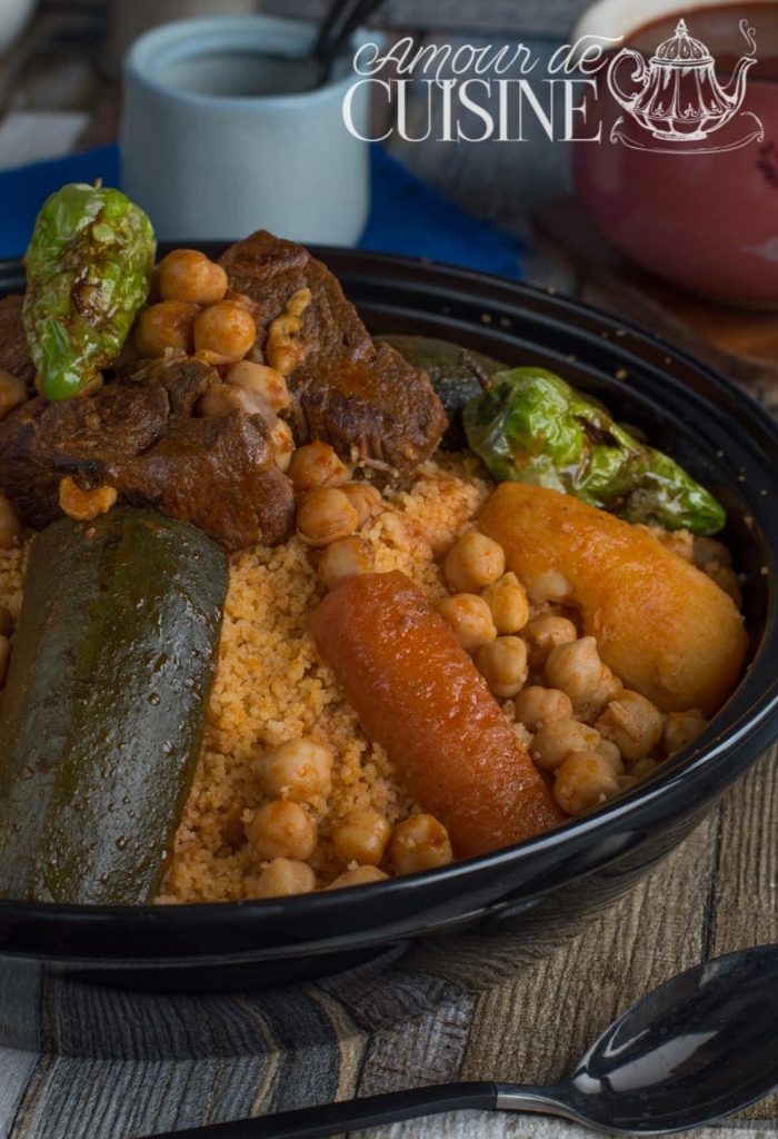 recette du couscous tunisien à l'agneau Amour de cuisine