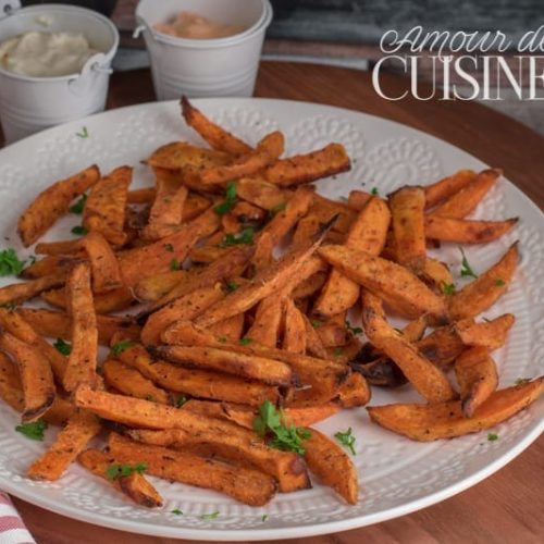 Recette Frites De Patate Douce Au Four Amour De Cuisine