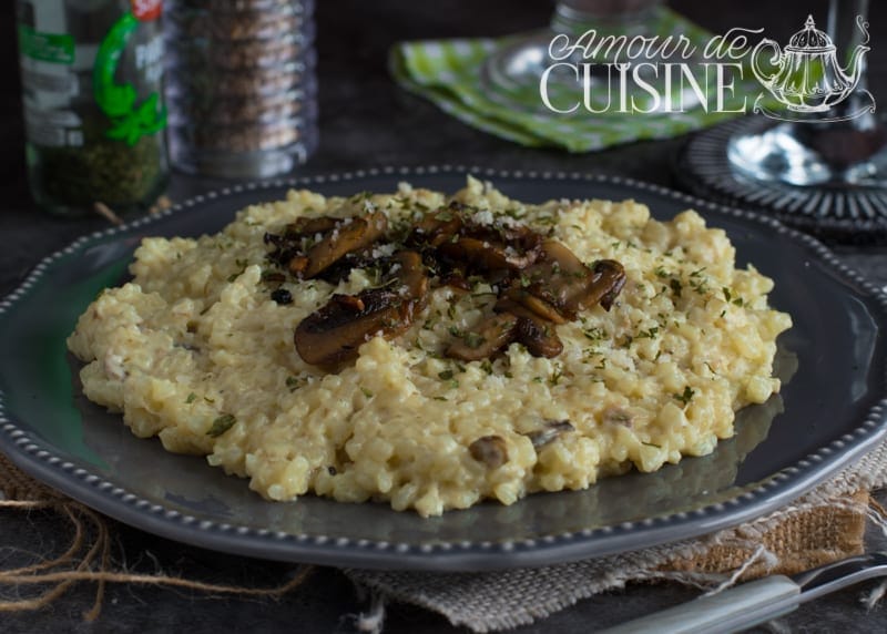 Risotto aux champignons