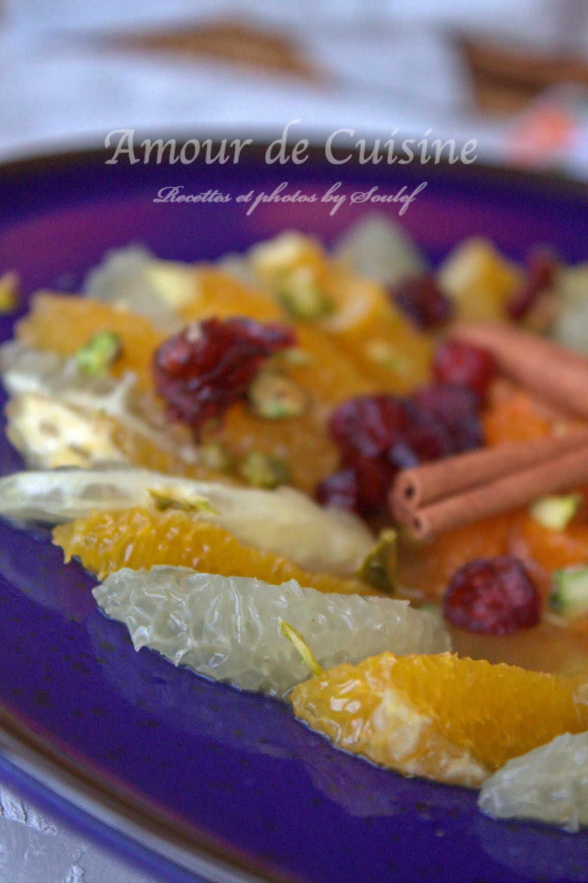 salade d’oranges pamplemousses mandarines