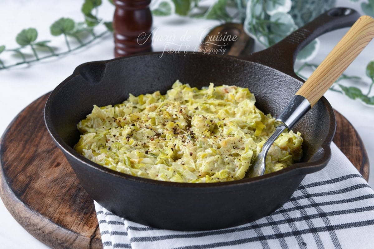fondue de poireaux