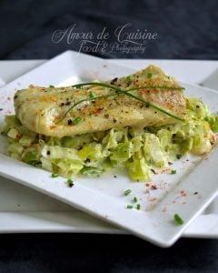 Dos de cabillaud à la fondue de poireaux (Air Fryer & Cookeo)