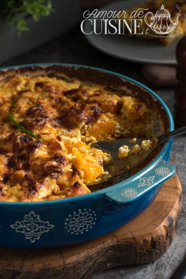 gratin de potimarron recette facile et rapide - Amour de cuisine