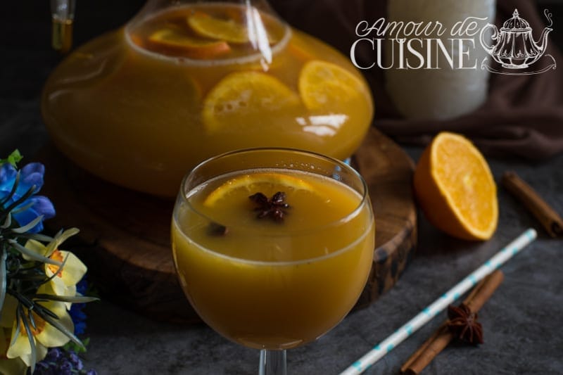 punch sans alcool à l'orange