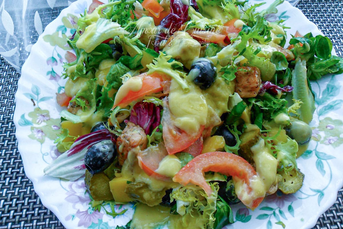 salade saumon mangue