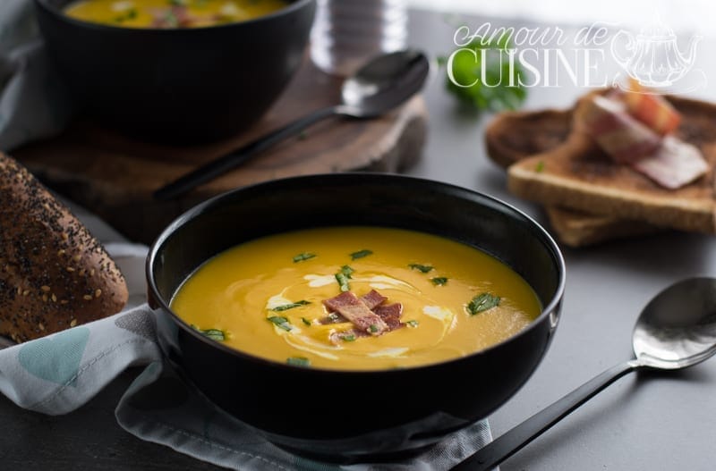 velouté de potimarron/ recette au Thermomix et sans