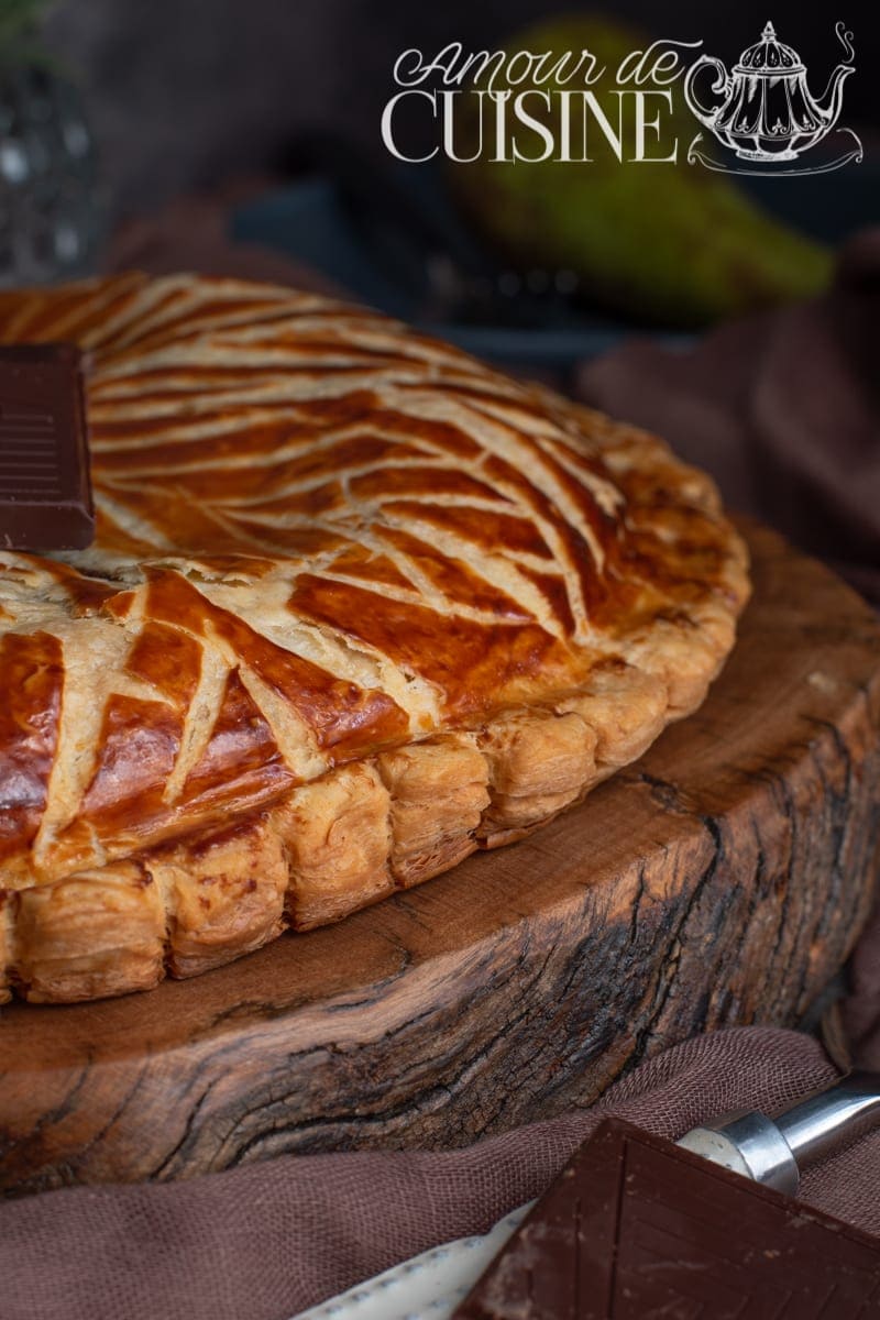 galette des rois au chocolat et poires