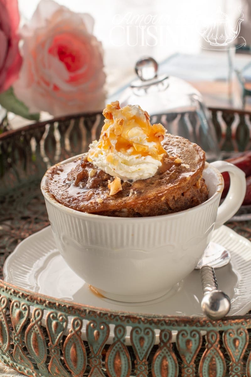 mug cake aux dattes et caramel