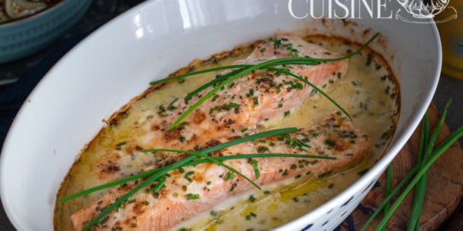 Saumon Au Four à La Crème Ciboulette Amour De Cuisine