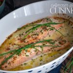 saumon au four à la creme ciboulette