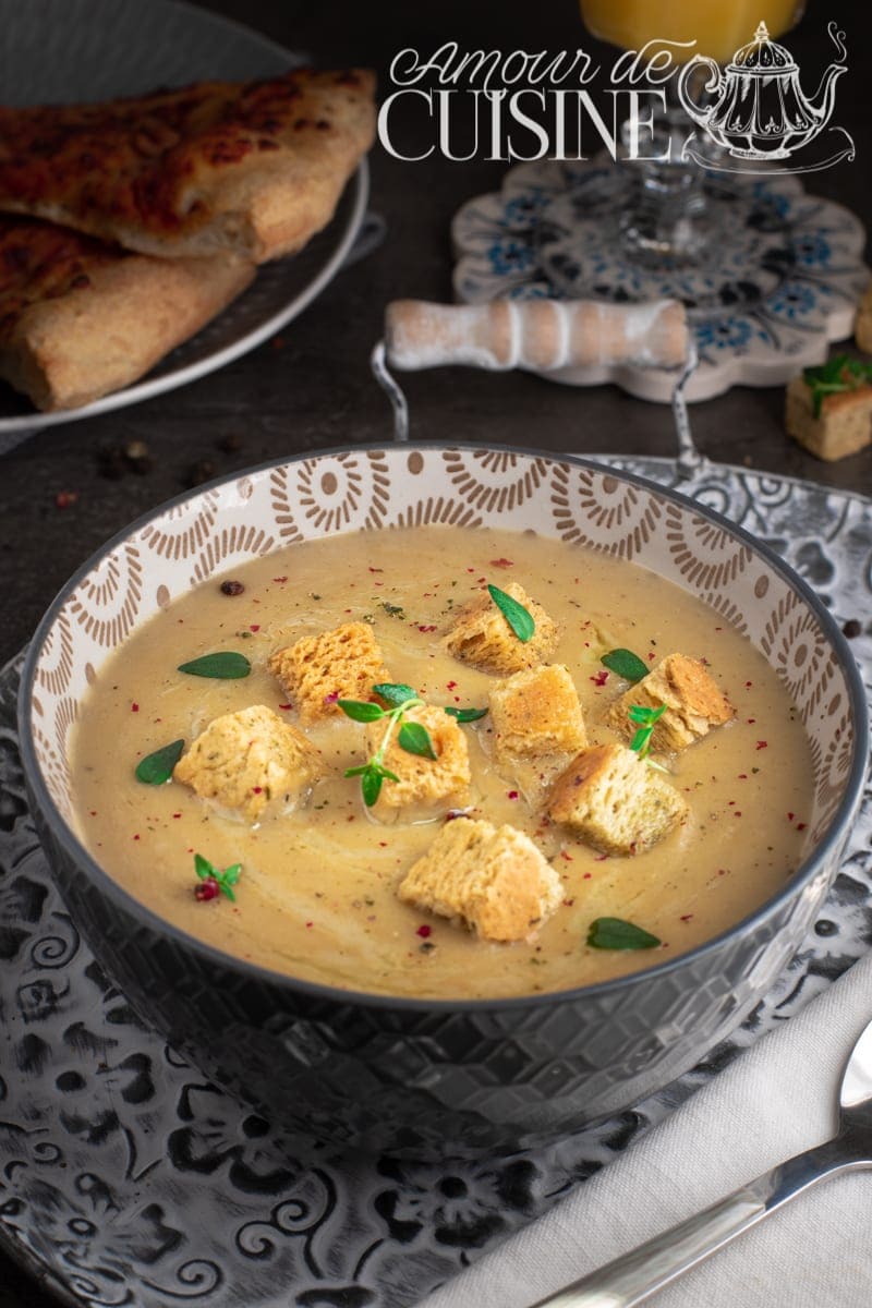 velouté de topinambour et panais