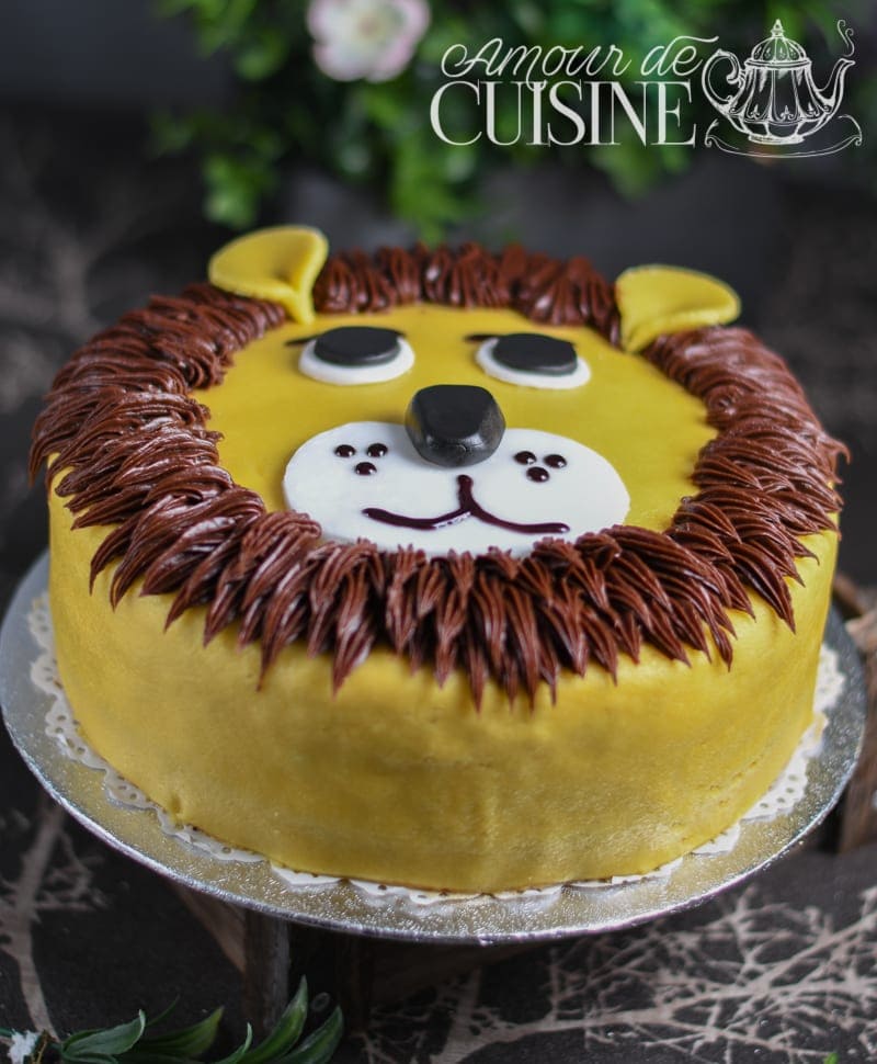 Gateau D Anniversaire Lion Amour De Cuisine