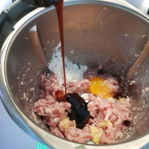 poulet haché et mixé