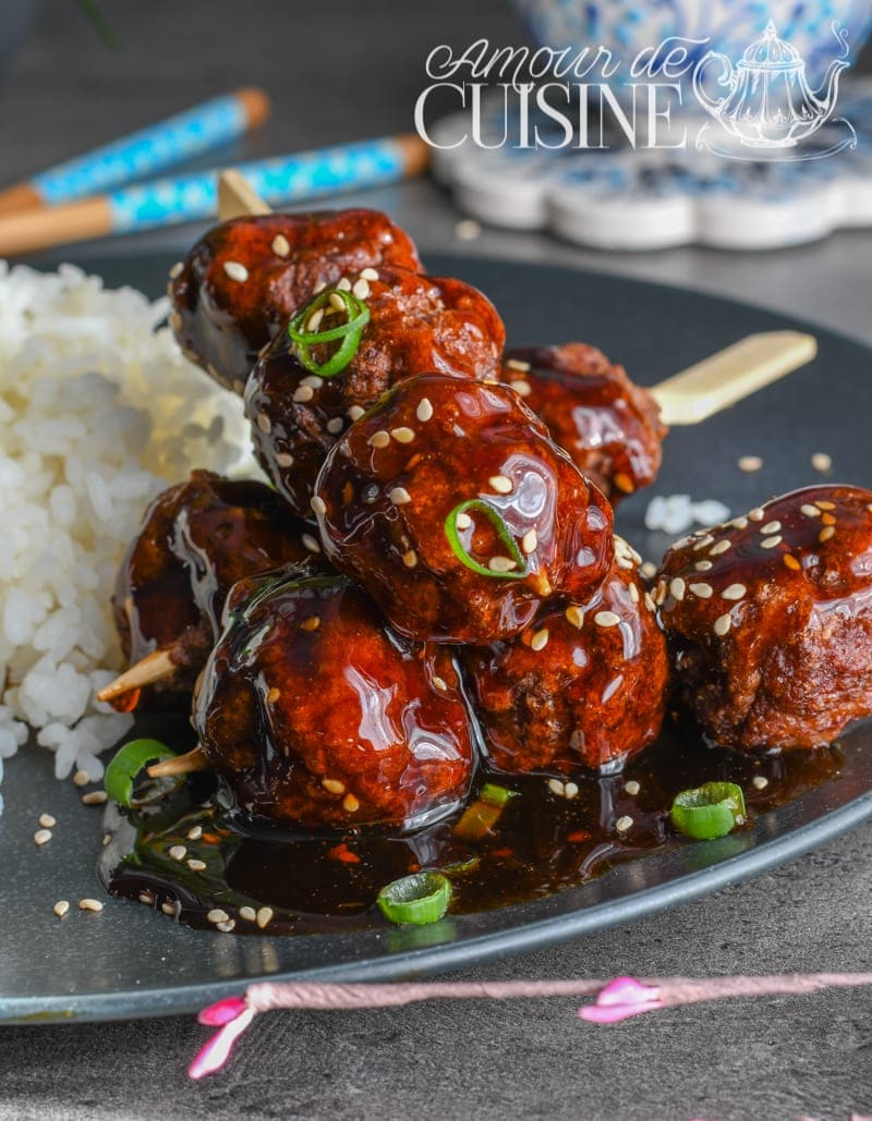 poulet yakitori à la sauce teriyaki