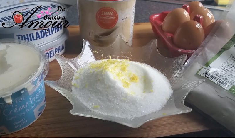 les ingredients de la couche cremeuse
