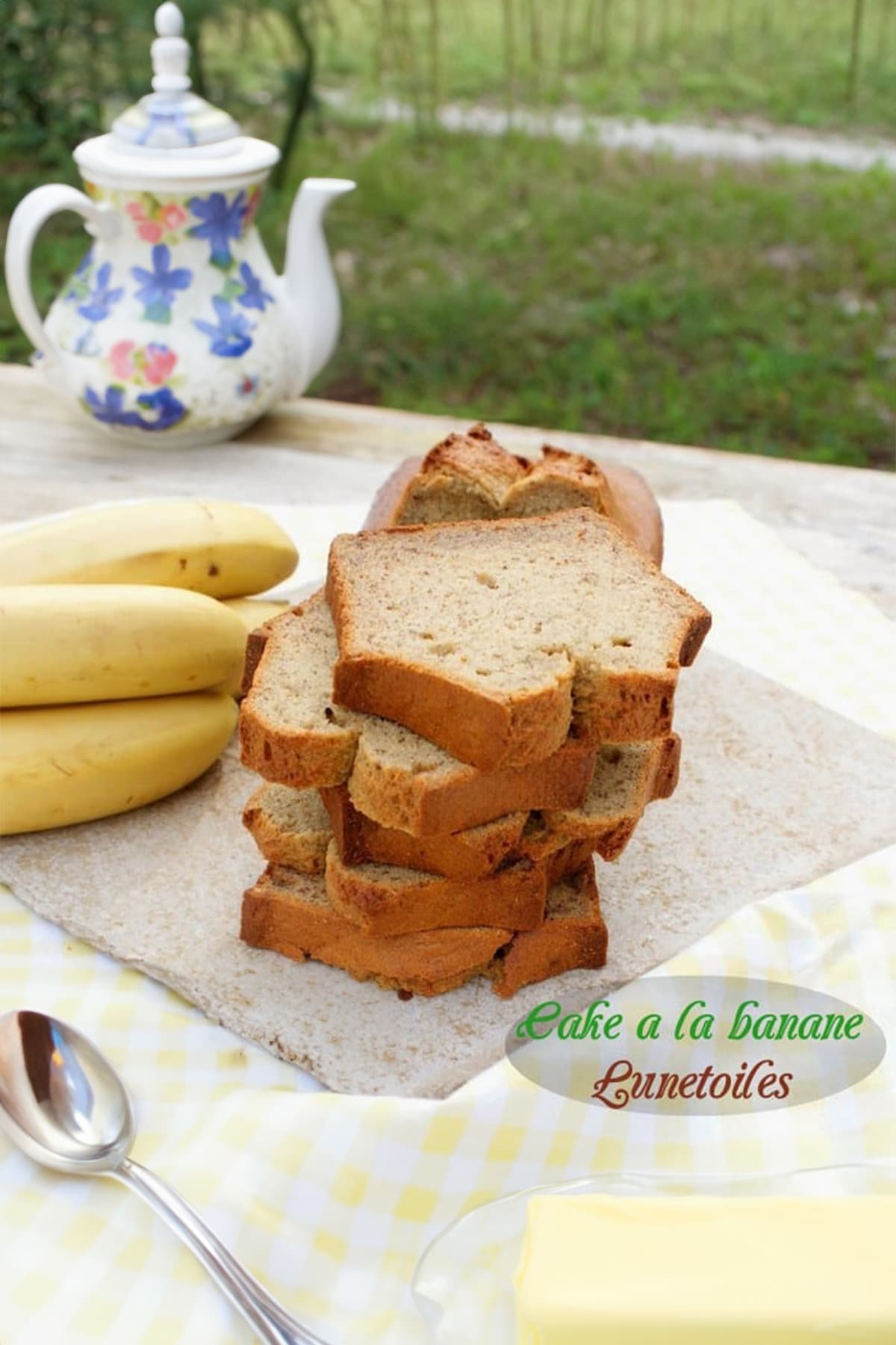 banana bread cake à la banane