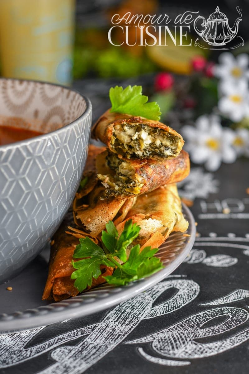 Bricks au fromage féta et épinards, recette ramadan 2020