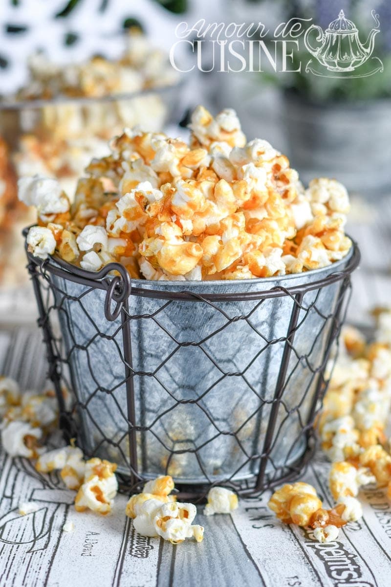 recette de popcorn au caramel beurre salé (pop corn)