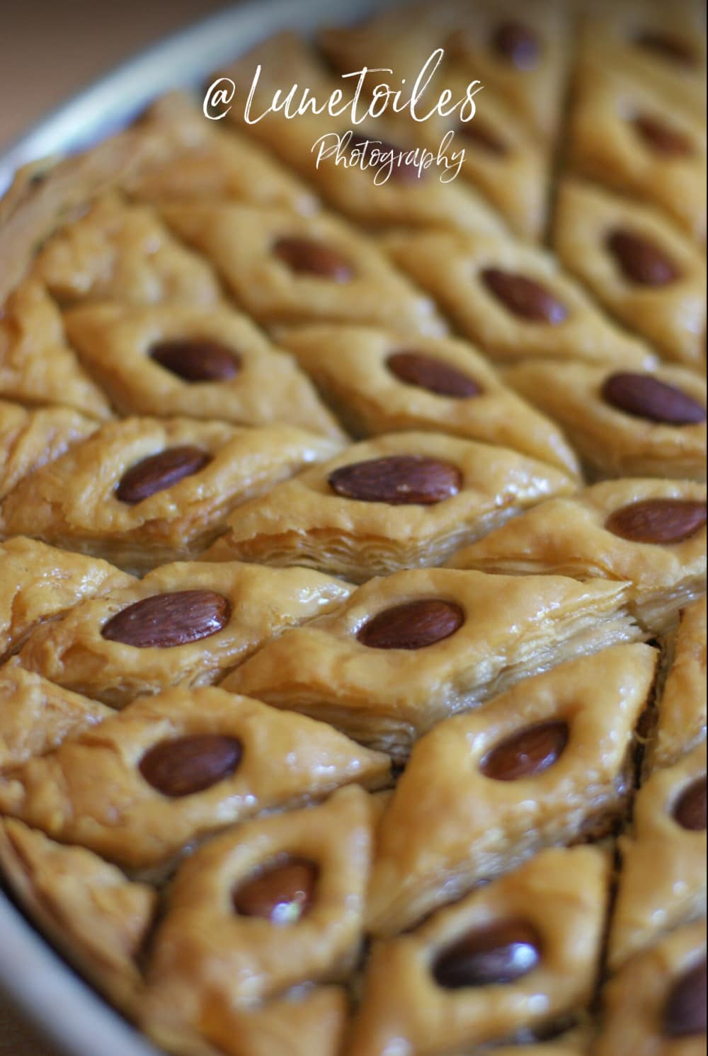 Baklava à la pate filo à la sortie du four