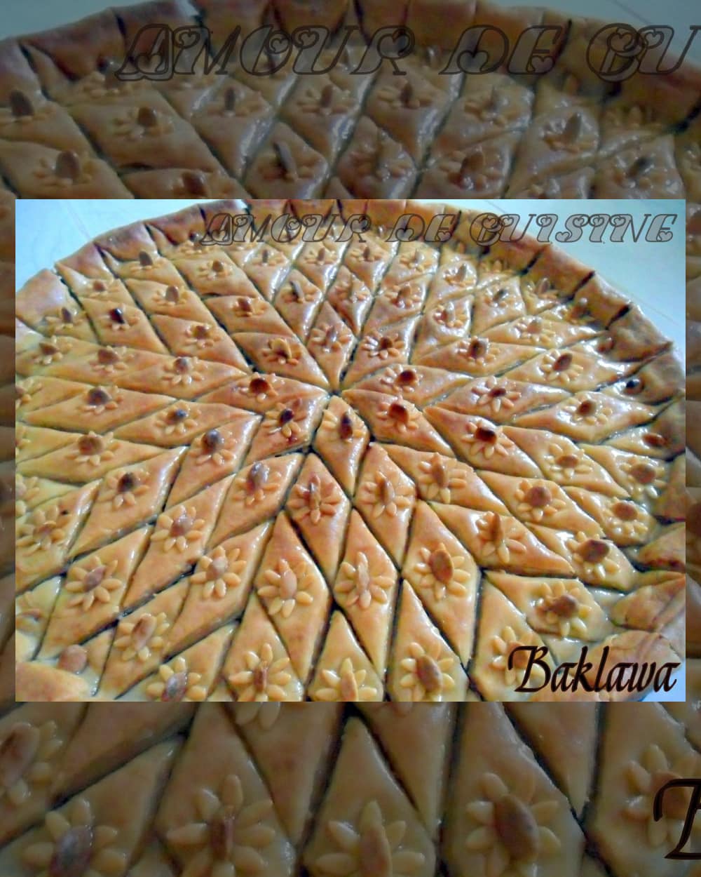 baklawa constantinoise, gateau algerien au miel et fruits secs, baklawa traditionnelle