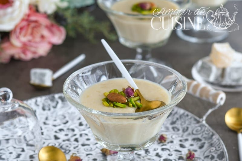 pudding aux amandes dessert turc