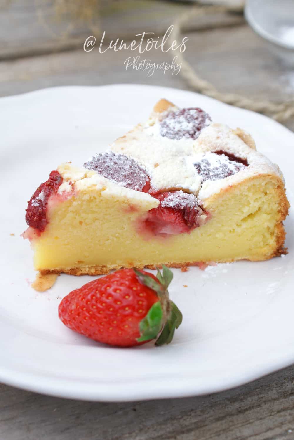 Gâteau au yaourt aux fraises