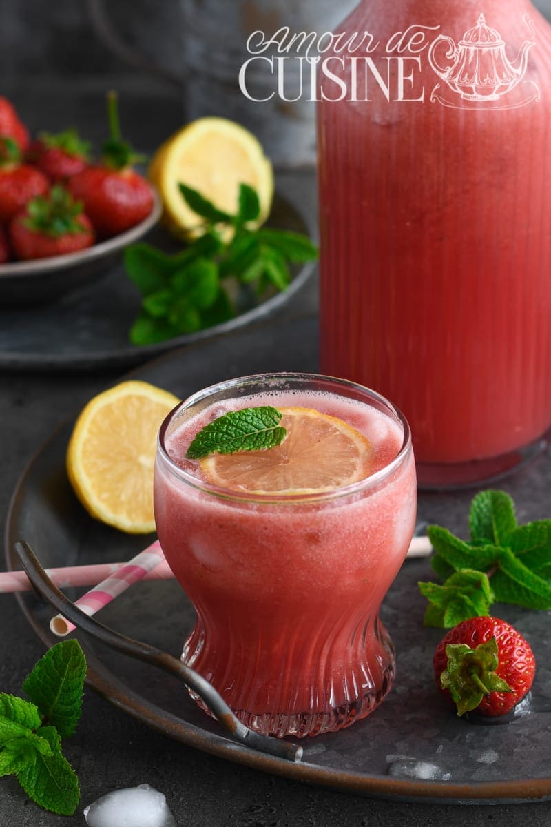 limonade de fraises et pasteque 