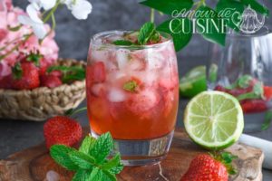 mojito aux fraises sans alcool