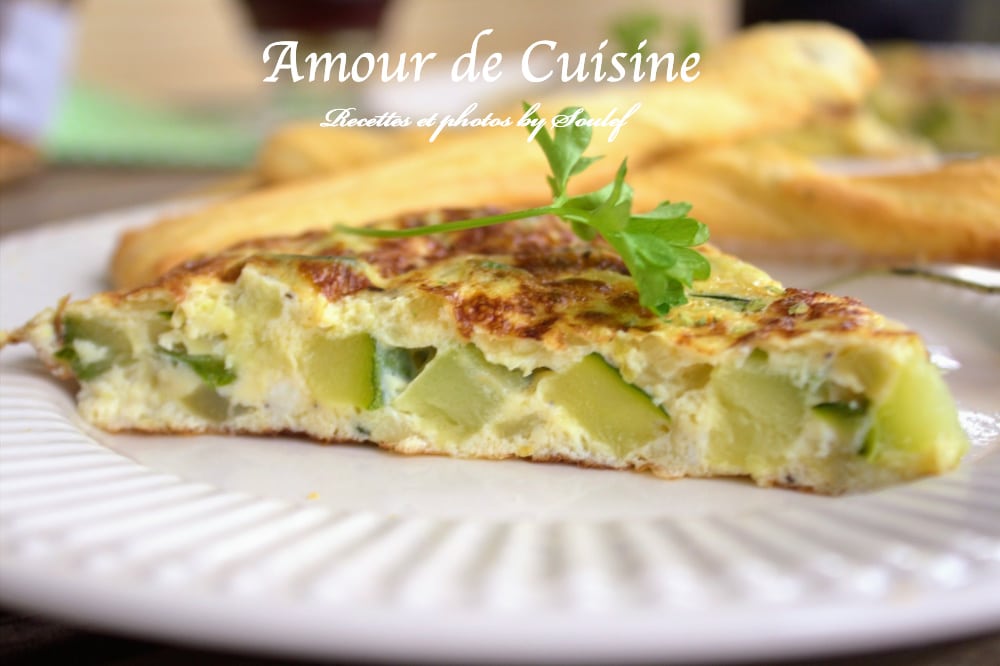 omelette espagnole ou tortilla aux courgettes