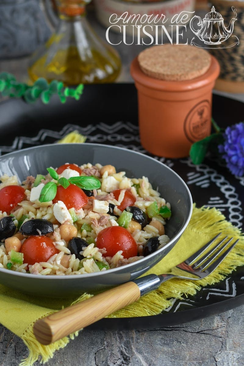 salade composée de risoni au thon 