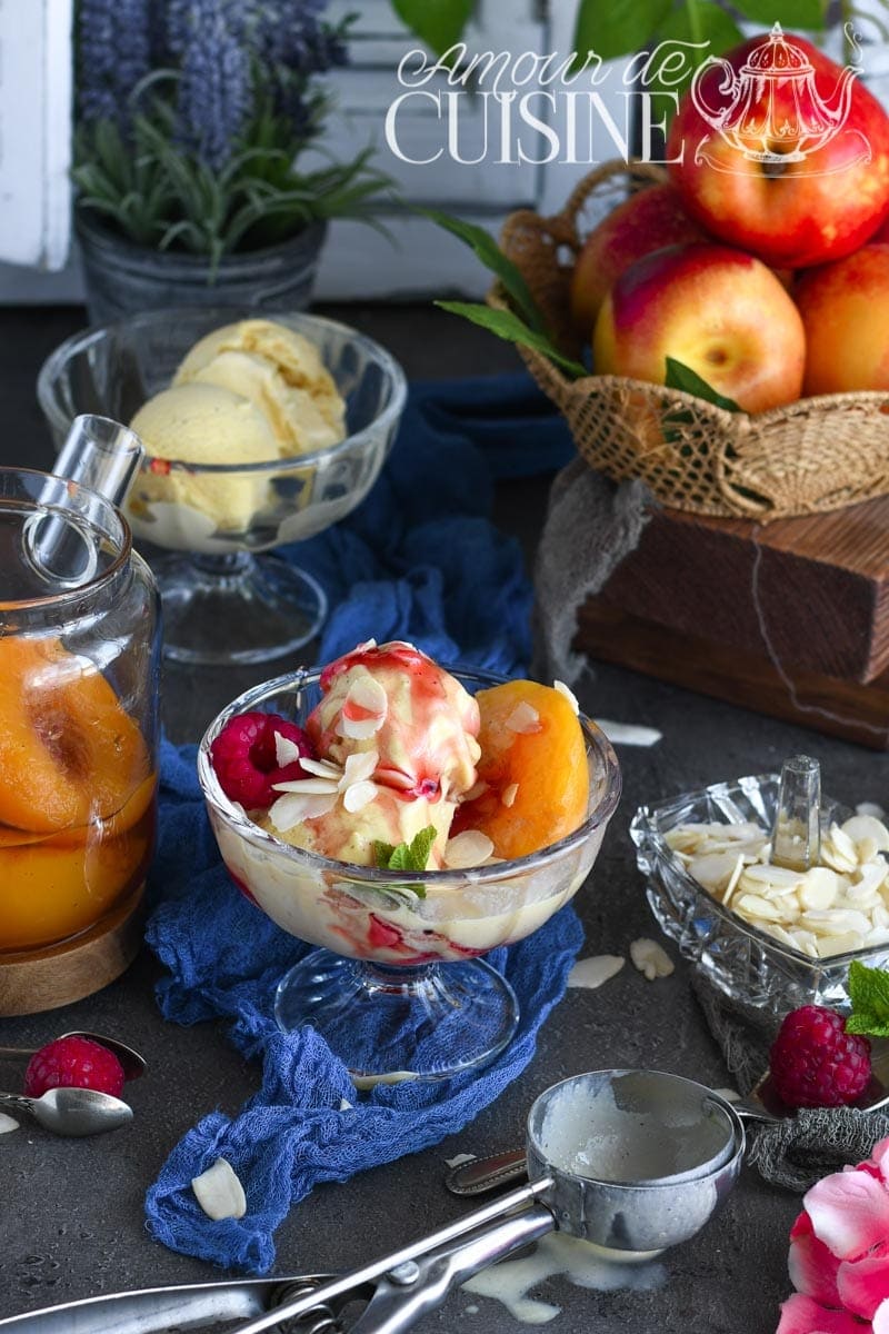 Recette Pêche melba