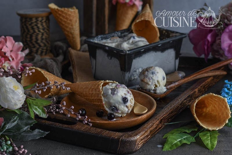 crème glacée au mascarpone et fruits d’été