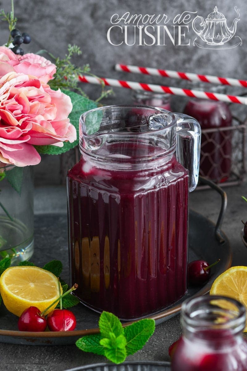 limonade rafraichissante aux cerises