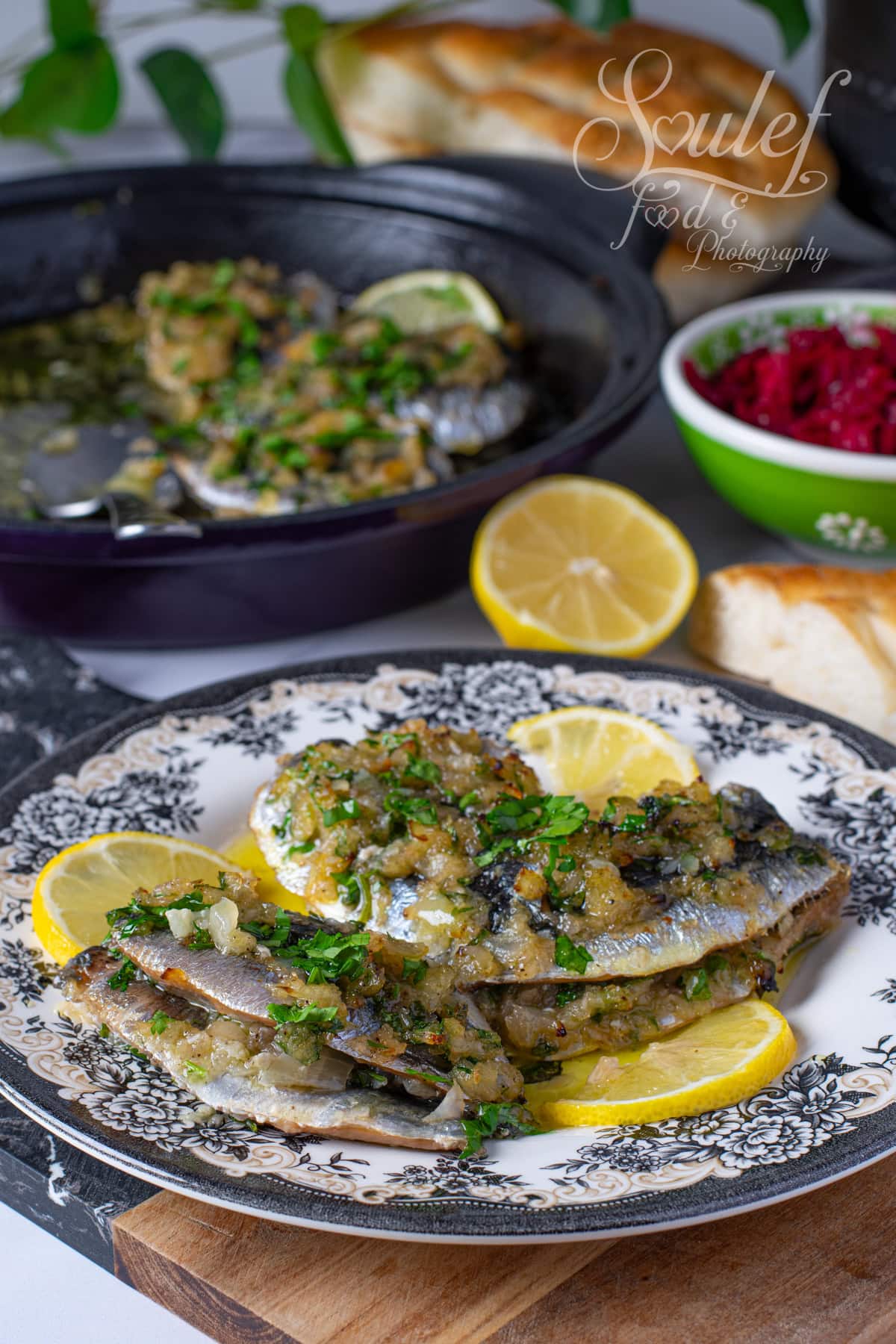 sardine au persil et citron au four