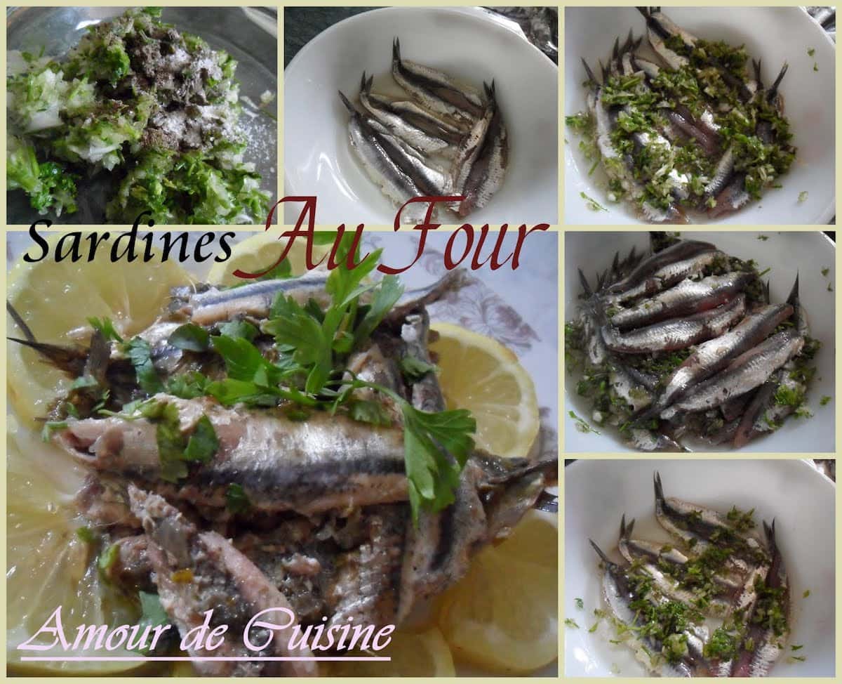 sardines au four au persil et oignon