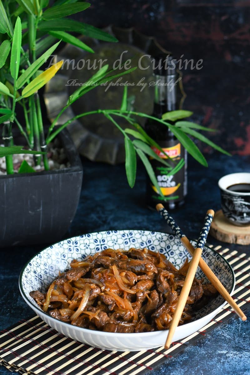 boeuf sauté aux oignons recette chinoise