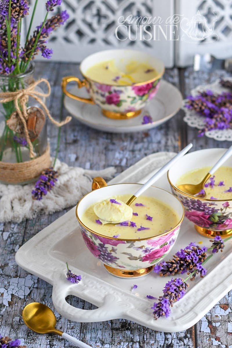 crème de citron à la lavande Lavender Posset