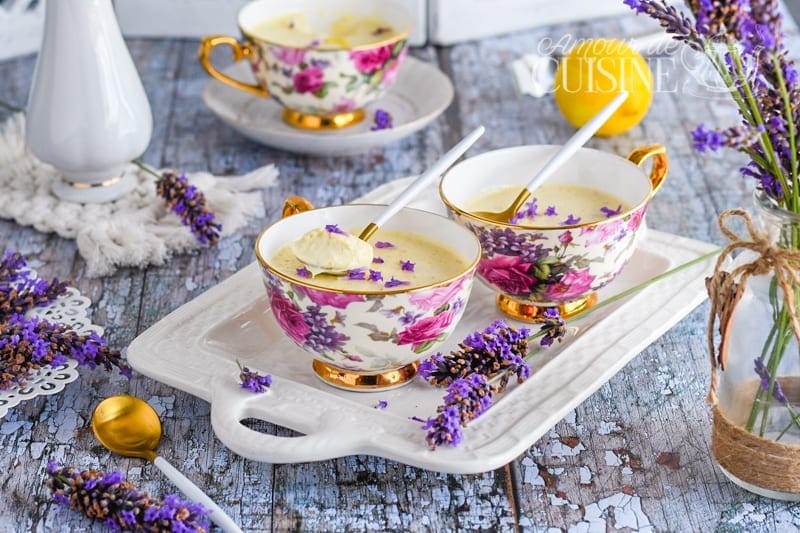 crème de citron à la lavande-Lavender Posset